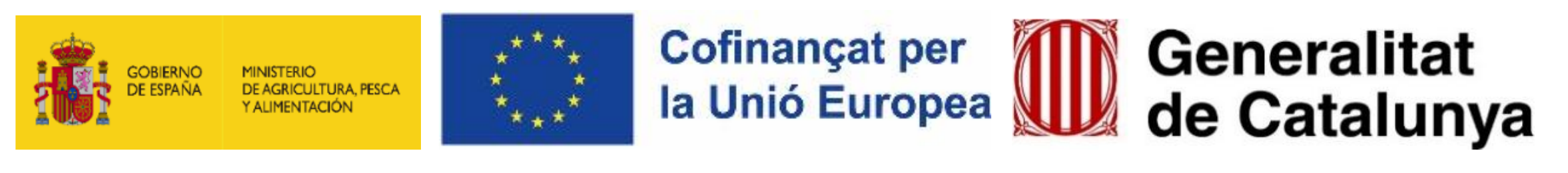 Cofinanciado por Gobierno de España, Ministerio de Agricultura, Pesca y Alimentación, Unión Europea y Generalitat de Catalunya